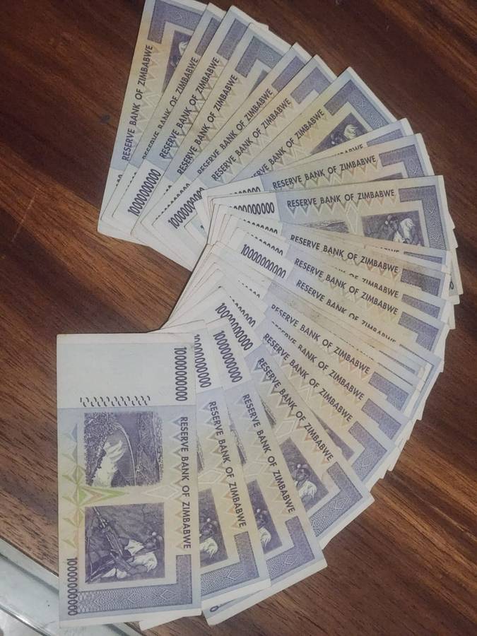 30 X ZIMBABWE BEARER NOTES (