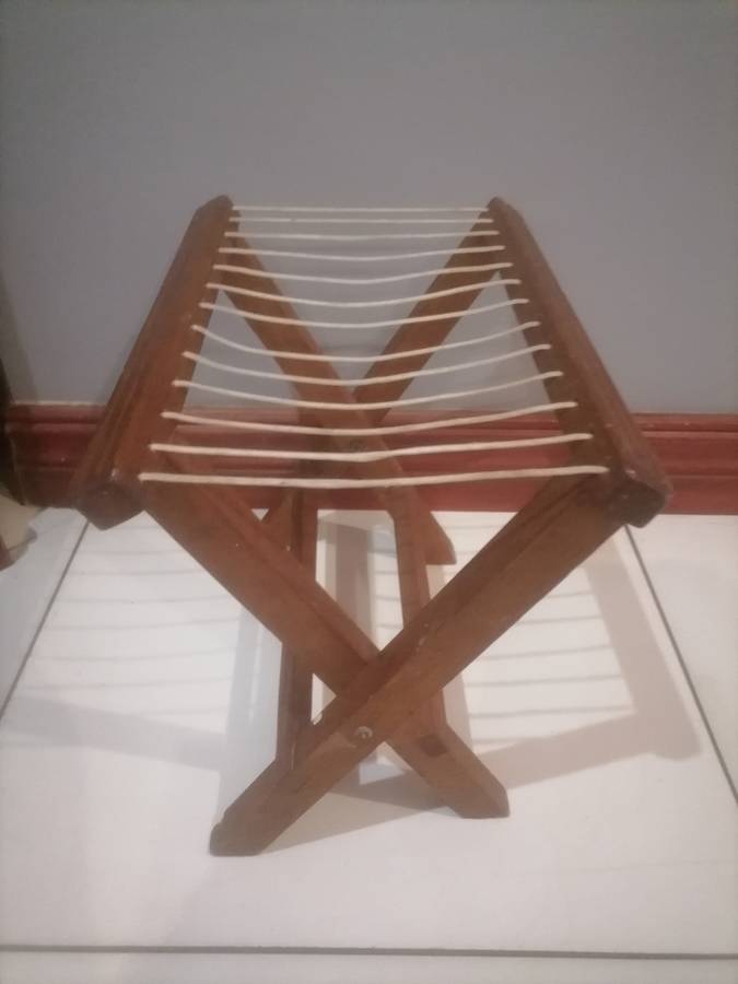 Vintage riempies stoel