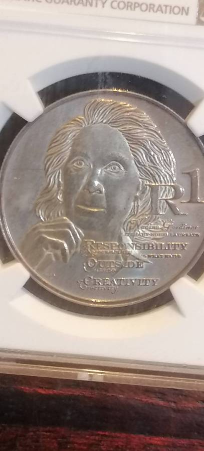 2010 SILVER R1 NADINE GORDIMER MS65