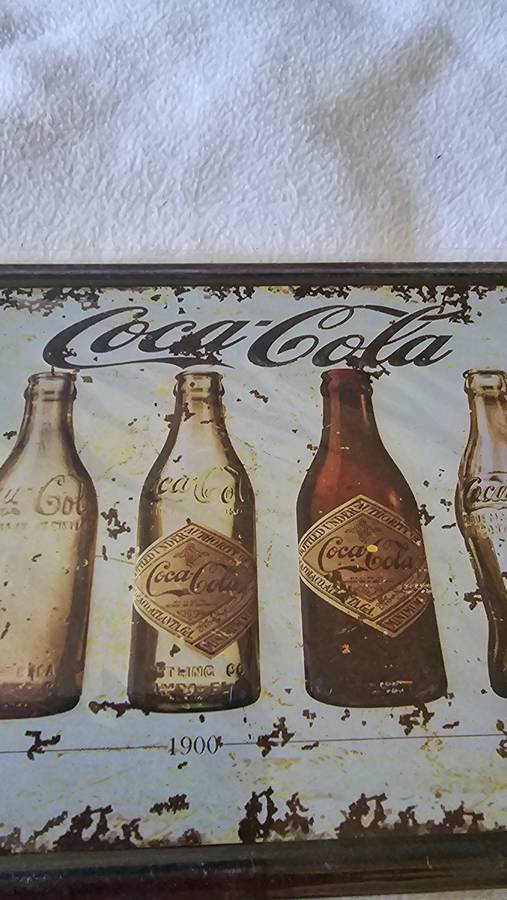 COCA-COLA METAL SIGN(30 X 15CM)1899 -1957