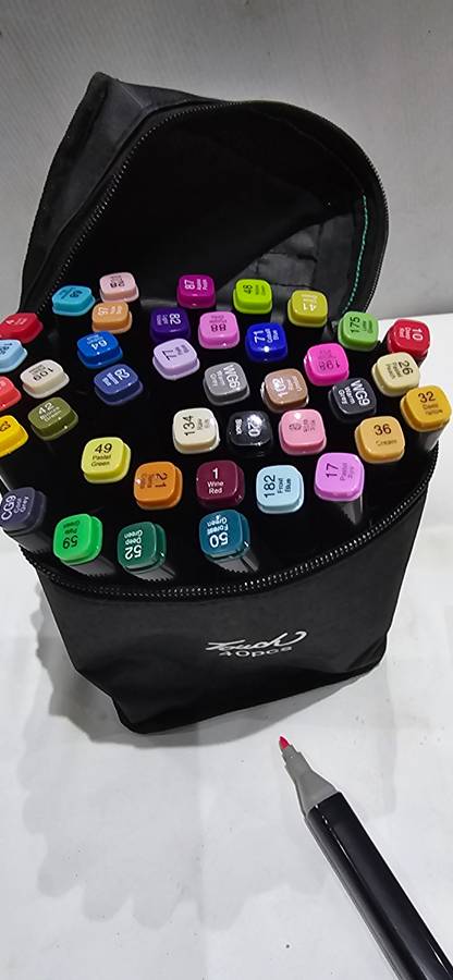 40 PIECE TWO SIDED MARKER PENS(THICK AND THIN)