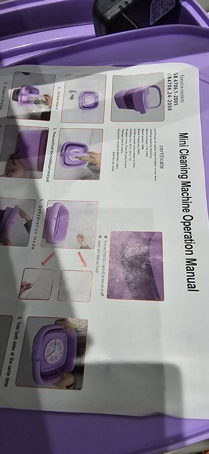 MULTIFUNCTIONAL FOLDABLE MINI WASHING MACHINE(UNUSED)