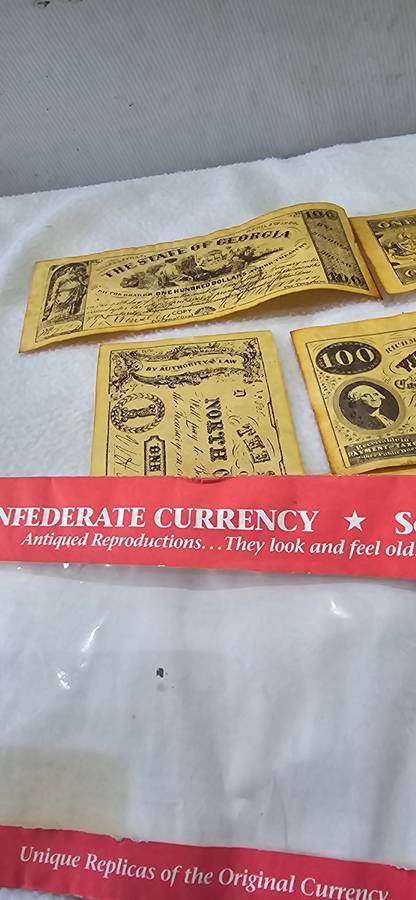 6 X OLD NOTES- UNIQUE REPLICAS OF THE ORIGINAL CURRENCY(1800's)