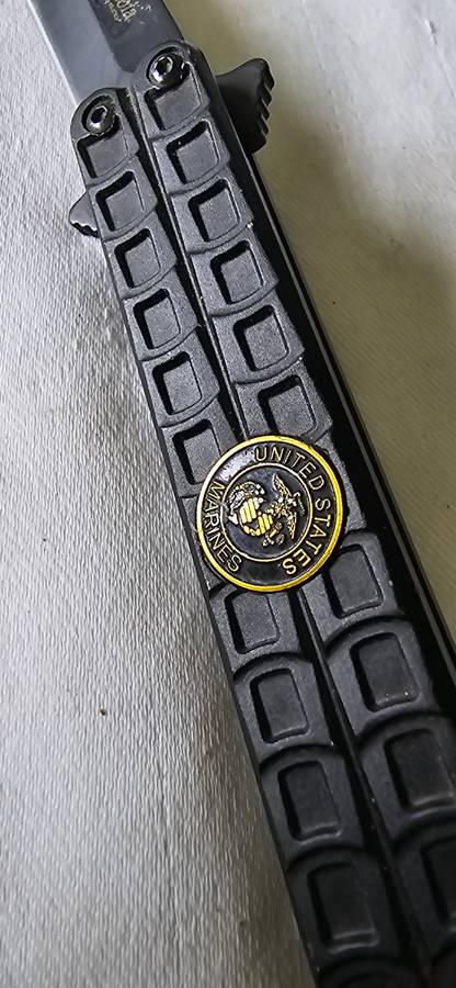 US MARINE COLUMBIA FOLD UP POCKET KNIFE