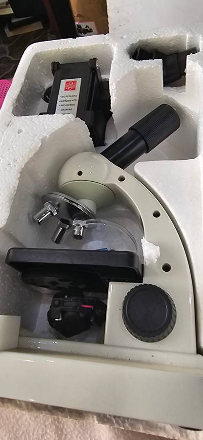 5 in one microscope set with die cast body