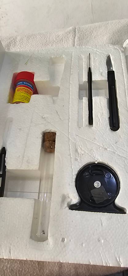 5 in one microscope set with die cast body