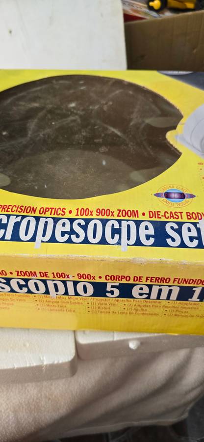 5 in one microscope set with die cast body