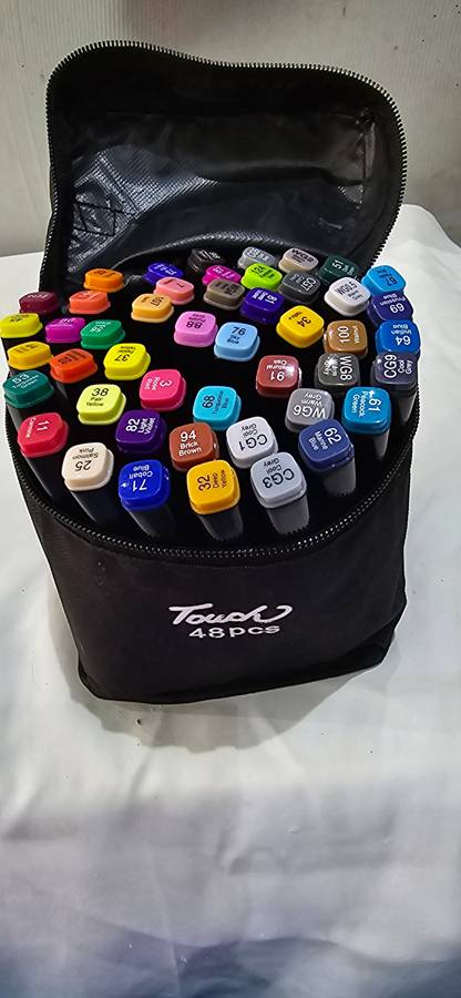 48 PIECE TWIN HEADED(THIN AND THICK)MARKER PENS