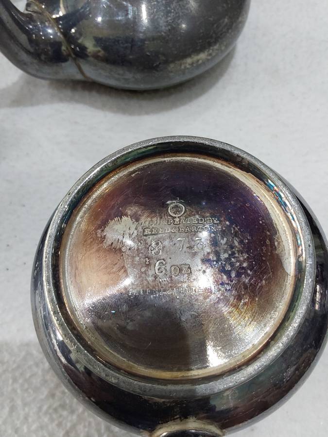 REED & BARTON 87.5 SILVER (6 OZ) TEA/COFFEE SET-SEE MARKINGS