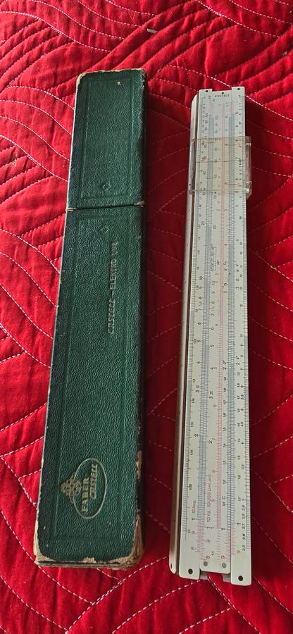 VINTAGE FABER CASTELL SLIDE RULER