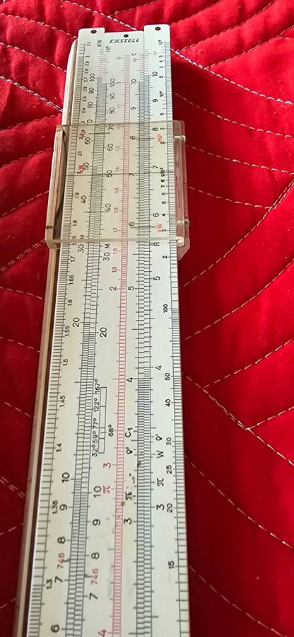VINTAGE FABER CASTELL SLIDE RULER