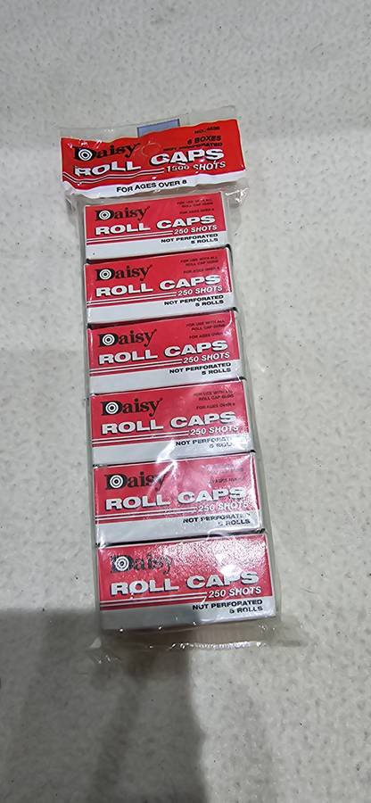 6 BOXES DAISY ROLL CAPS(250 SHOTS EACH BOX)