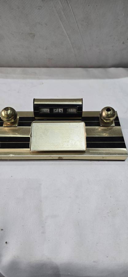 Vintage Elweco Product Date Calendar and Penholder (24 x 12cm)