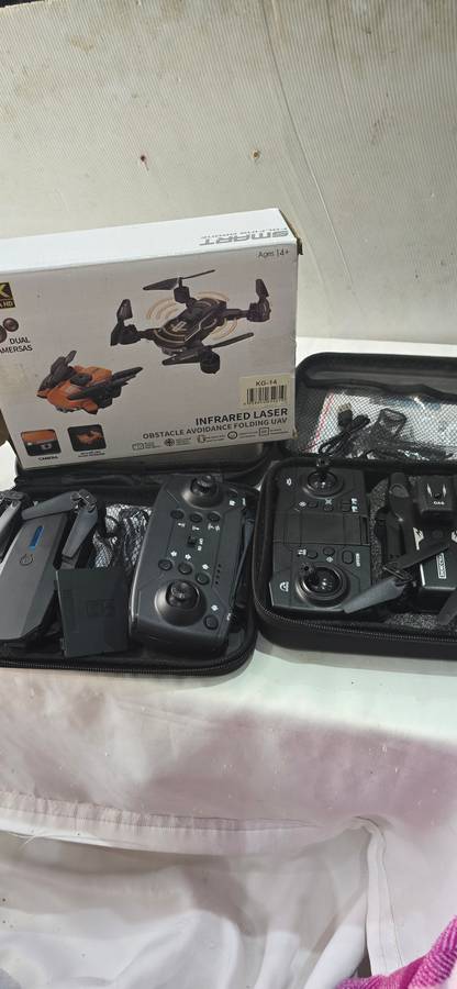 SET OF TWO FOLDABLE DRONES-SEE DESCRIPTION