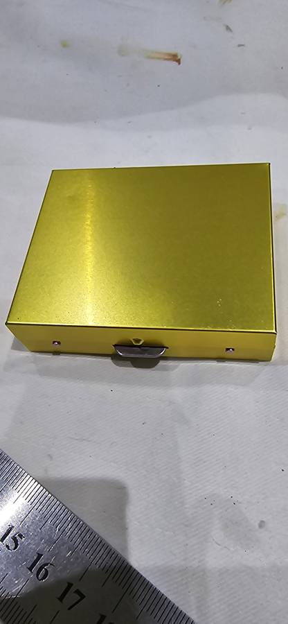 5 PIECE GOLDEN METAL DICES