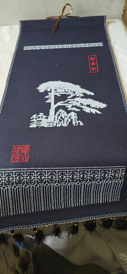 ANCIENT JAPANESE BONSAI CROSS STITCH(55 x 24cm)