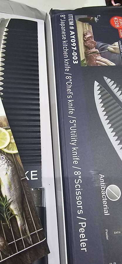5 PIECE JAPANESE KITCHEN KNIFE SET(ORIGINAL KUKE AS SEEN ON TV)
