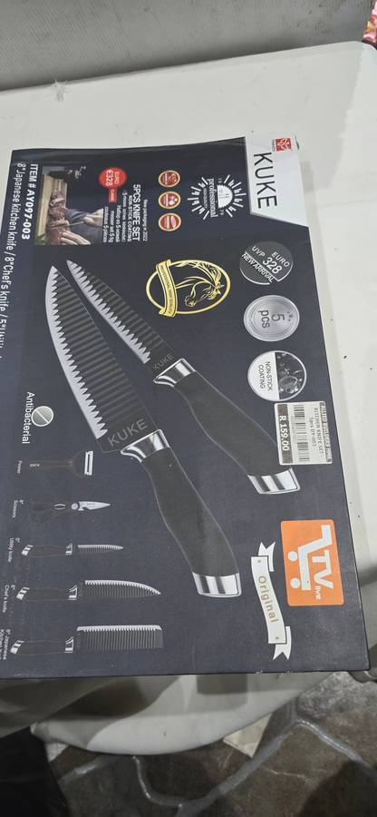 5 PIECE JAPANESE KITCHEN KNIFE SET(ORIGINAL KUKE AS SEEN ON TV)