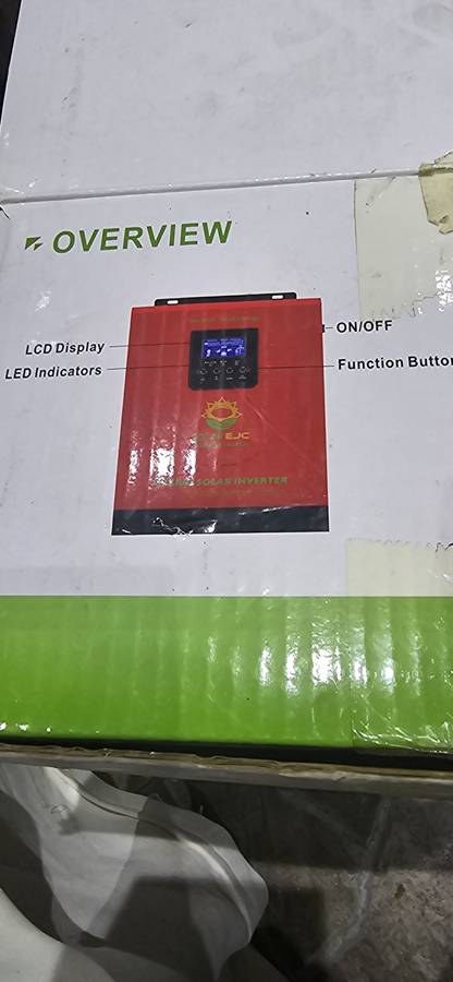 1.5/3KVA PURE SINEWAVE HYBRID SOLAR INVERTER(UNUSED)SEE DESCRIPTION