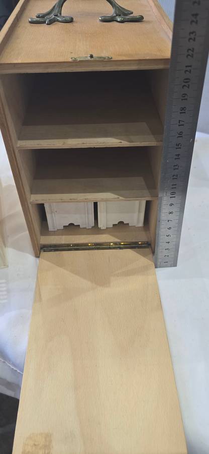 3 LAYERWOODEN BOX FOR SLIDES WITH SLIDE HOLDER(REMOVABLE)