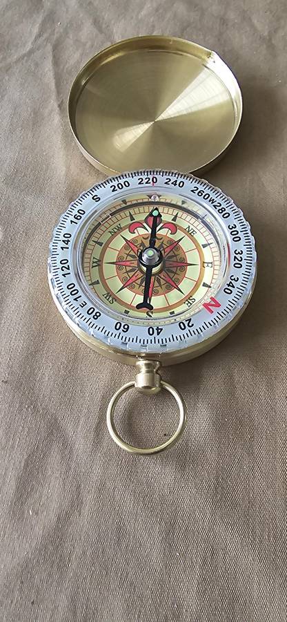 COPPER SURVIVAL COMPASS