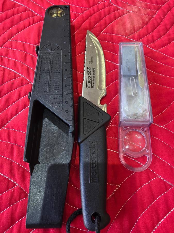 ORIGINAL MARCO POLO SURVIVAL KNIFE KIT