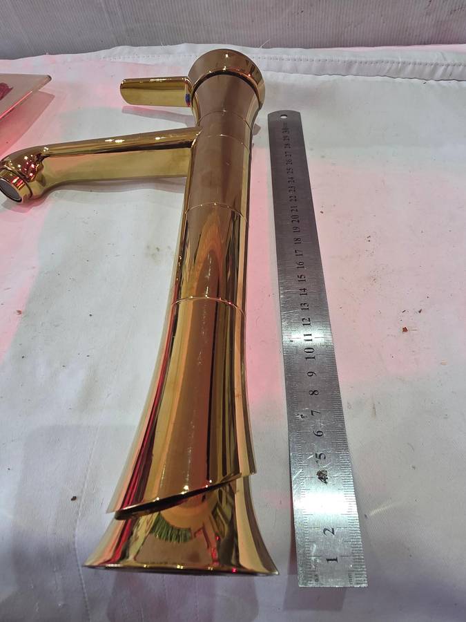 GOLD STAINLESS STEEL MIXER FAUCET