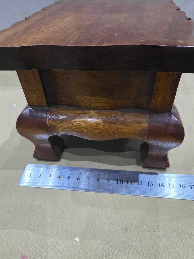 VINTAGE IMBUIA WOOD JEWELRY BOX