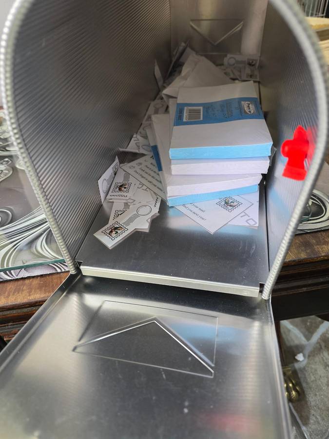 Vintage USA Aluminum Mailbox