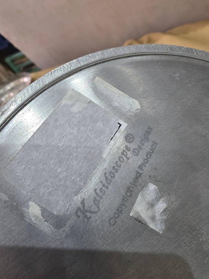 LADY FIGURE PEWTER TRAY( CAROL BOYES STYLE)