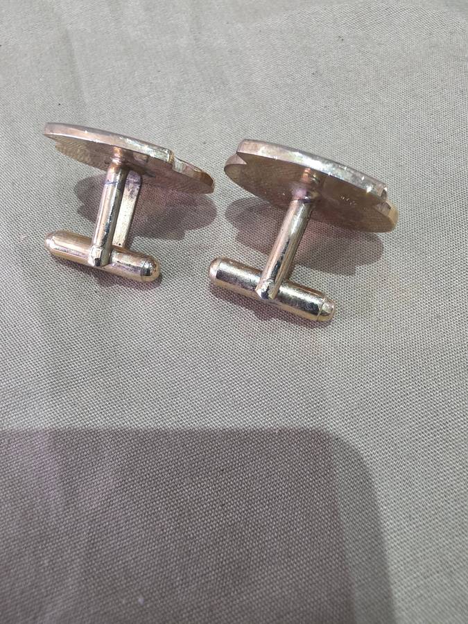VINTAGE SOUTH AFRICAN RAILWAY SIGN CUFFLINKS