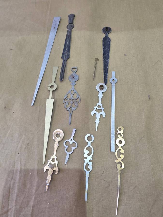 12 PIECE VINTAGE METAL CLOCK DIALS