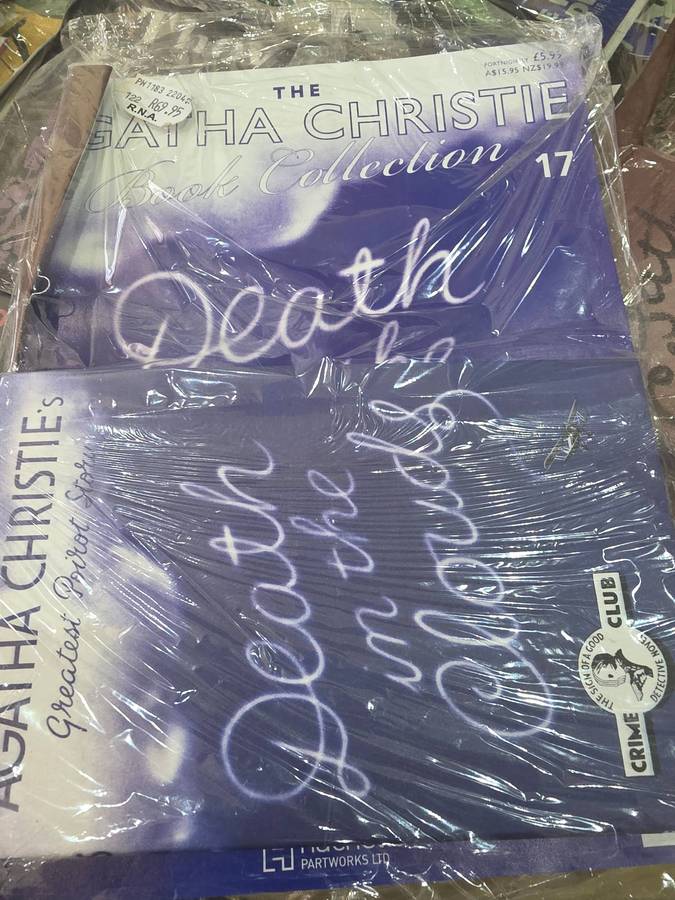 SET OF NINE AGATHA CHRISTIE HARDCOVER NOVELS INCL.MAGAZINES