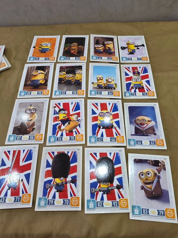 56 X MINIONS LIMITED EDITION TRADING CARDS