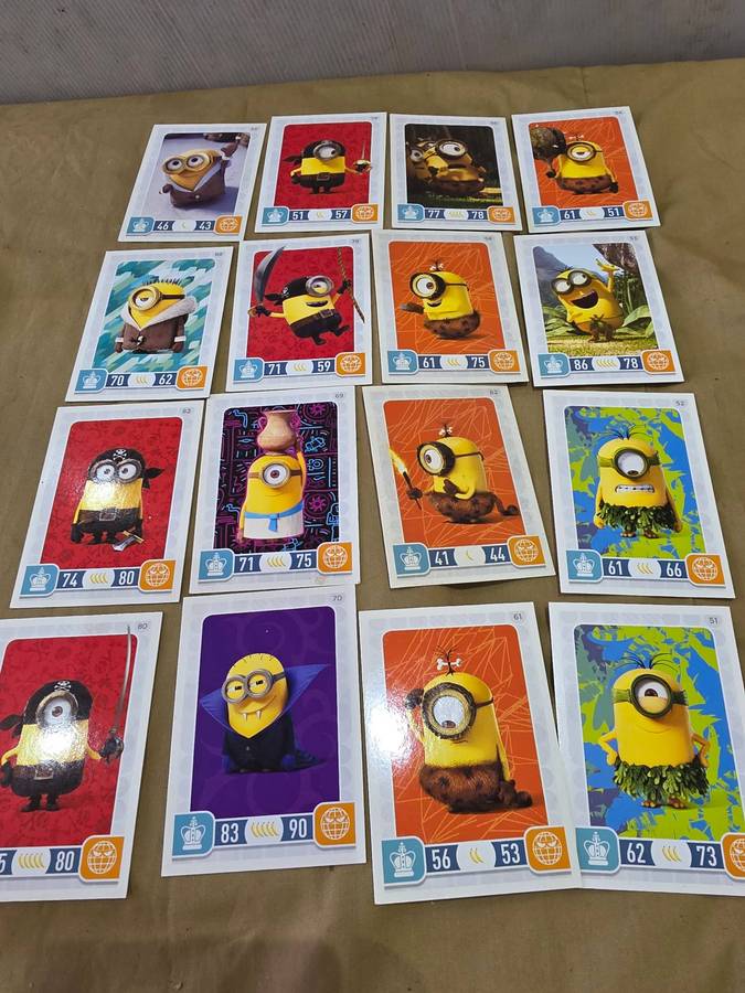 56 X MINIONS LIMITED EDITION TRADING CARDS