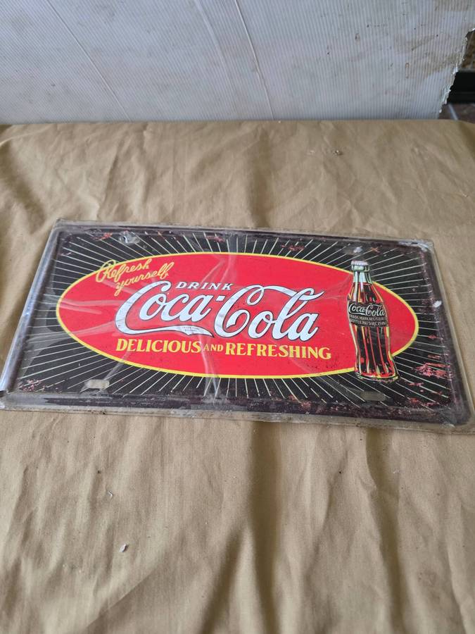 COCA-COLA METAL SIGN(30 X 15CM,)