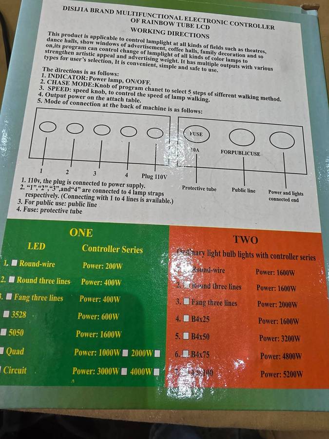 NEON PROCEDURE CONTROLLER PD