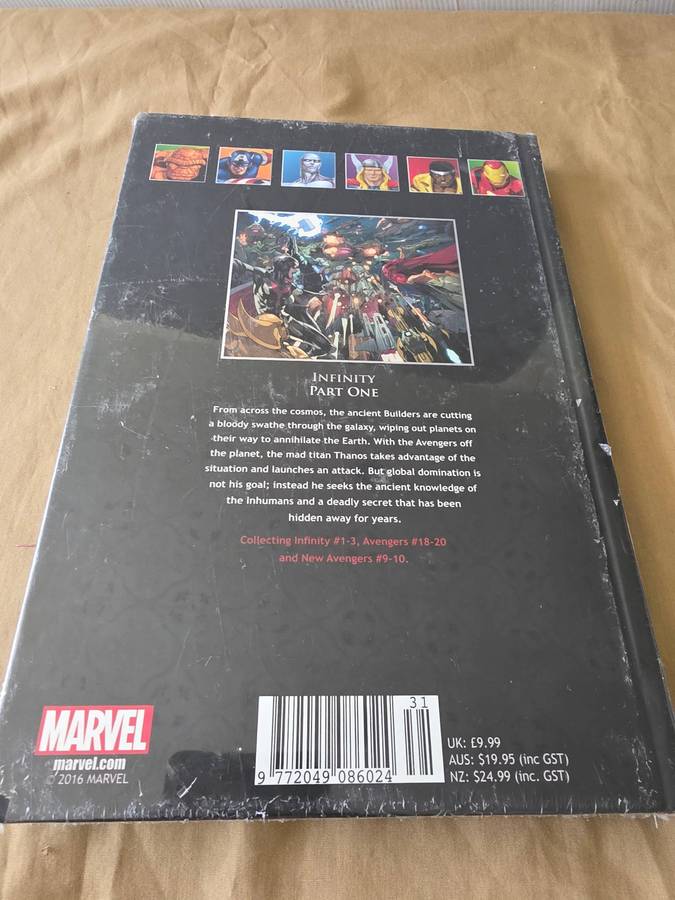 MARVEL SUPERHEROES HARDCOVER COMIC (INFINITY) PART ONE
