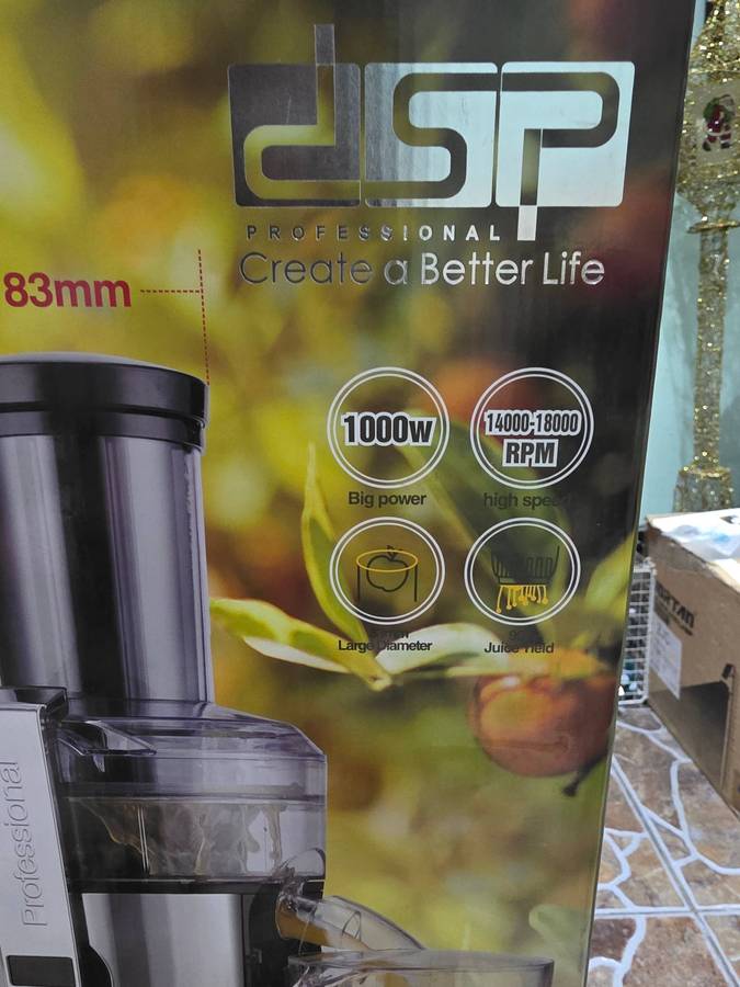 POWER JUICER,1000W(1000ML JUICE CUP,2000ML PULP CONTAINER)
