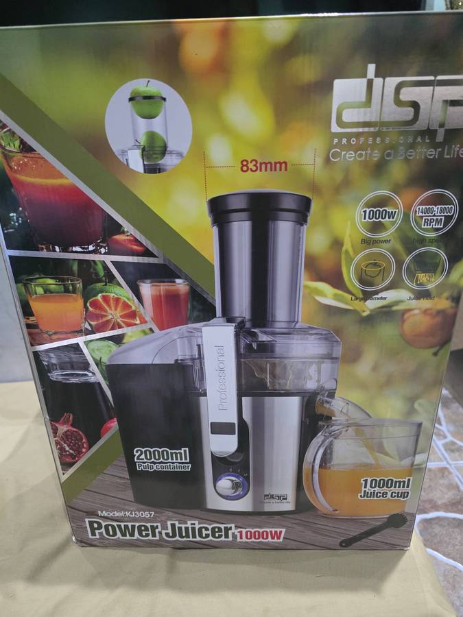 POWER JUICER,1000W(1000ML JUICE CUP,2000ML PULP CONTAINER)
