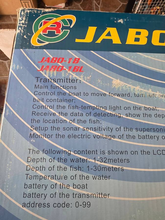 JABO-1 REMOTE CONTROL BAIT BOAT(FISHFINDER)