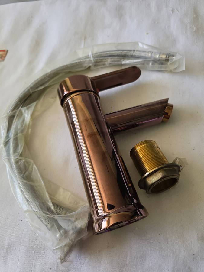 MIXER FAUCET,STAINLESS STEEL-BRONZE LOOK