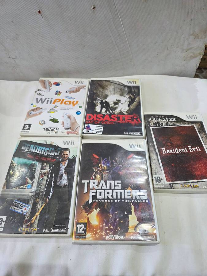 5 X NINTENDO WII GAME DISCS