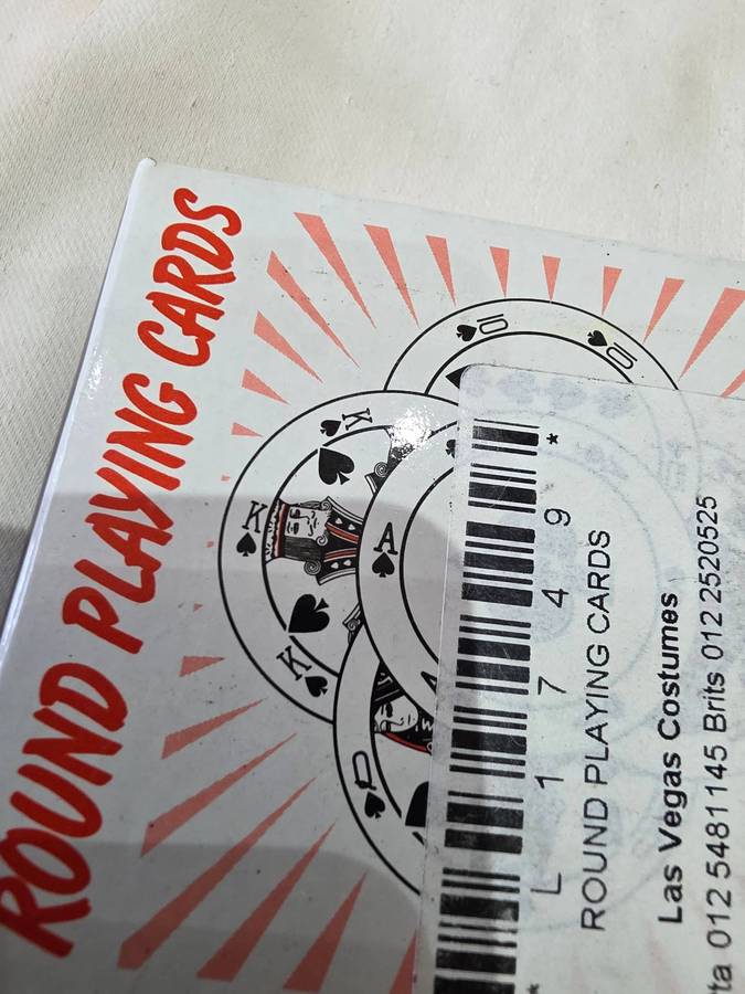 COMPLETE PACK LAS VEGAS ROUND PLAYING CARDS