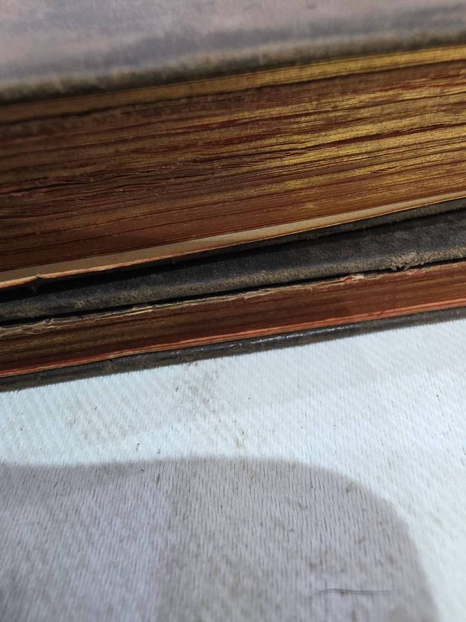 VERY OLD LEATHER BOUND(GOLD LEAF) SET OF TWO COMMON PRAYER AND HYMNS BOOK FROM THE CHURCH OF ENGLAND