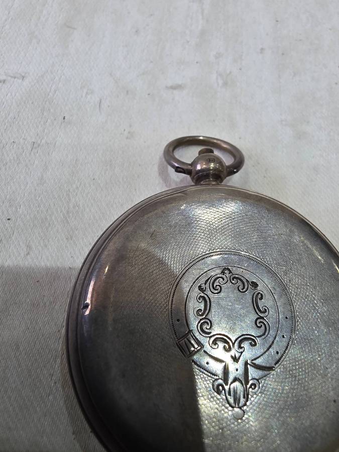 JW BENSON LONDON SILVER POCKETWATCH