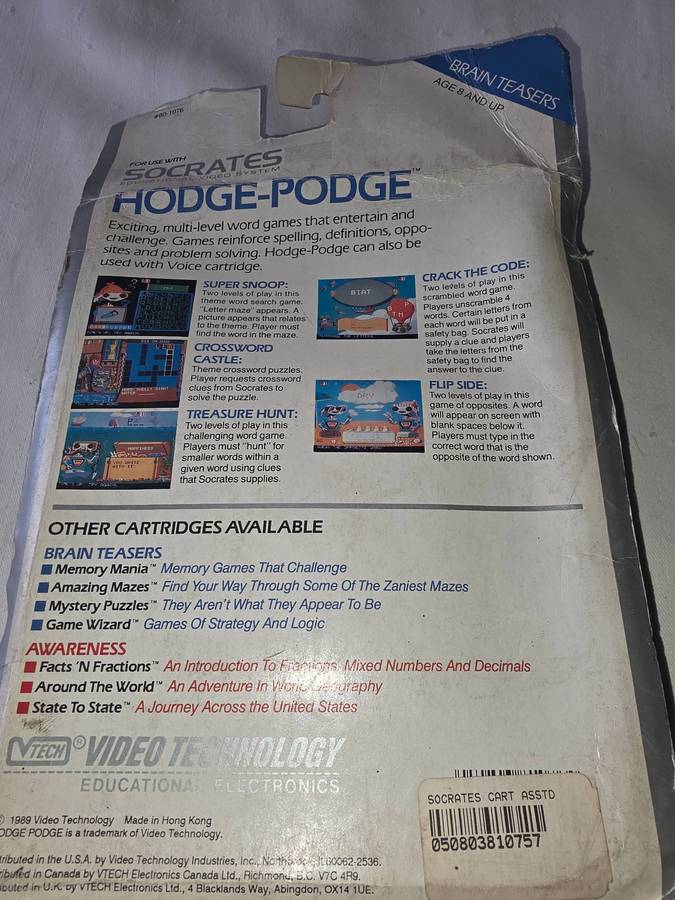 HODGE PODGE GAME CARTRIDGE