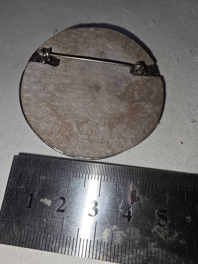 VINTAGE SILVER CAMEO BROOCH