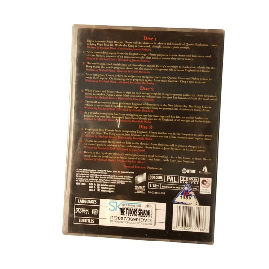 The Tudors Seasons 1 to 3 DVD Box Sets Region 2 Preloved Very Good Condition