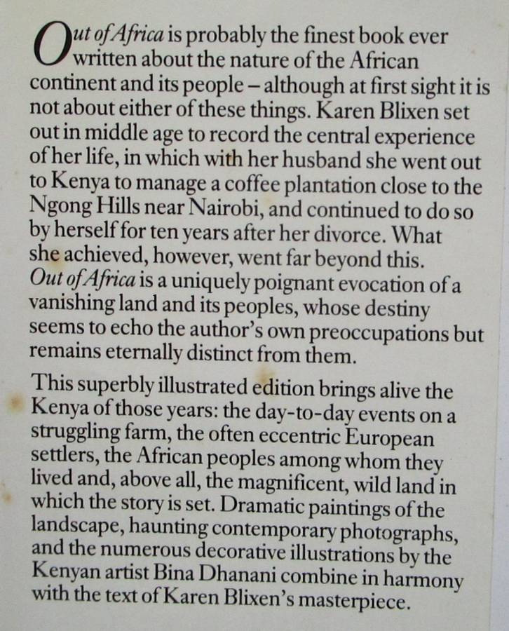 The Illustrated Out of Africa